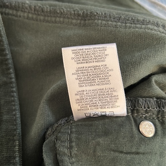 Corduroy Green Straight Leg Pants Size 10 - Picture 8 of 8